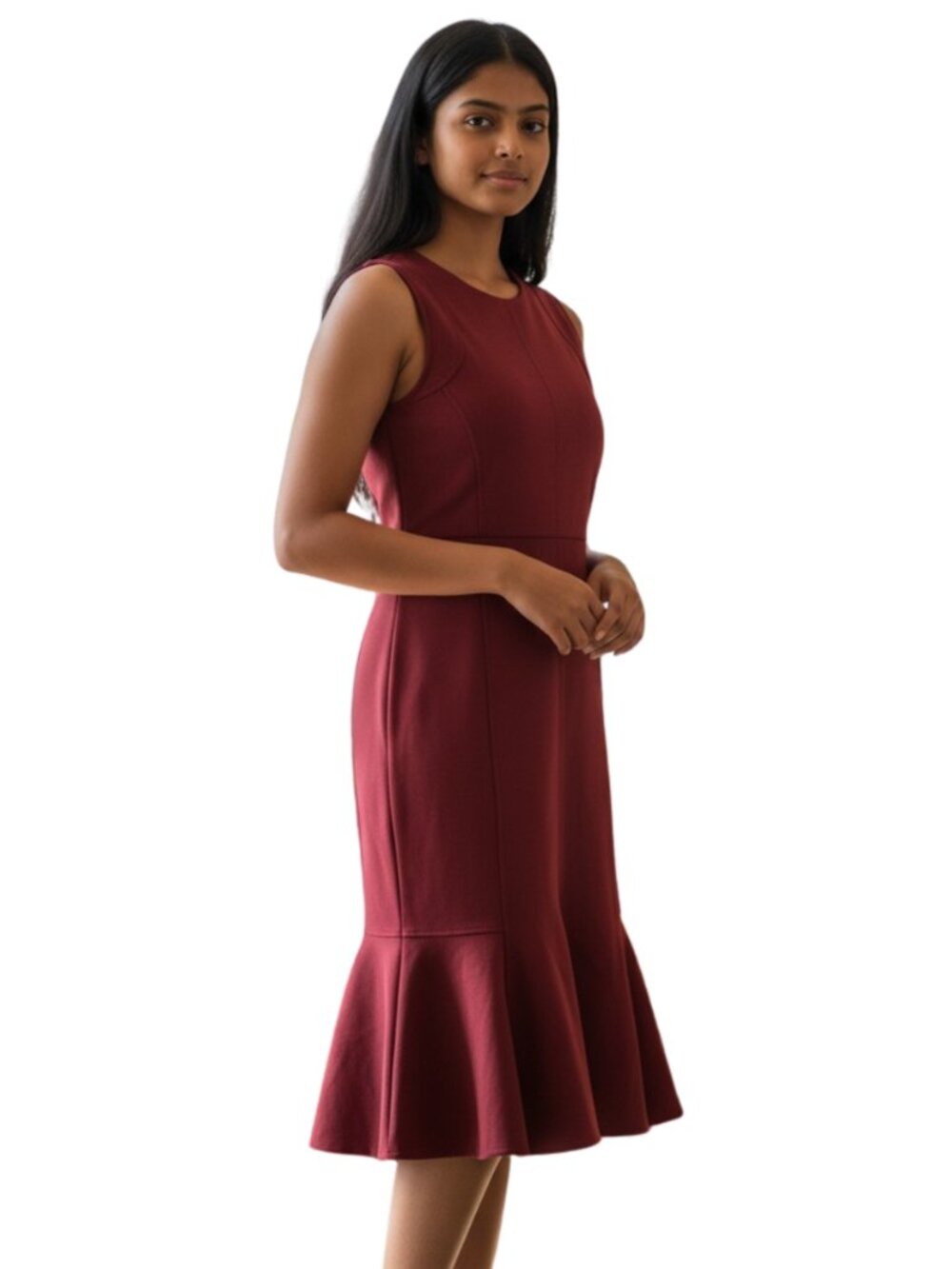 Tommy Hilfiger Midi Dress, Sleeveless Flounce Hem